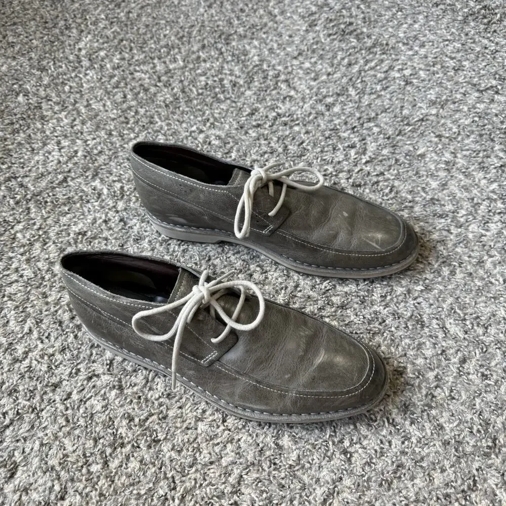 BCole Haan Oswego 2 Eye II Leather Plain Toe Oxfords Shoe 11 M Gray
